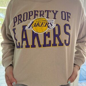 Los Angeles Lakers Beige longsleeve sweater
